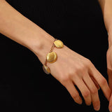 Chunky Seashell Bracelet Gold