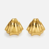 Coral Ohrstecker Gold