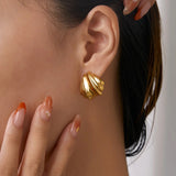 Coral Ohrstecker Gold