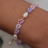 Daisy Pearl Bracelet