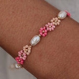 Daisy Pearl Bracelet