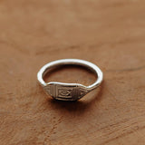 Azteken Ring Silber