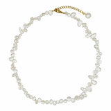 Keshi Pearl Necklace Gold