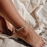 Keshi Pearl Anklet Gold