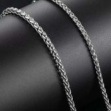 Collier Chaîne De Blé En Argent