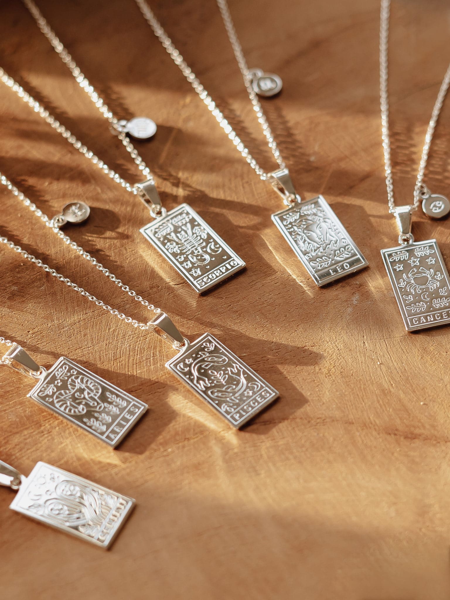 Zodiac necklace sterling silver hotsell