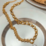 Aurora Pearl Necklace Gold