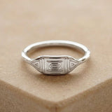 Azteken Ring Silber
