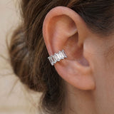 Baguette Earcuff Silber
