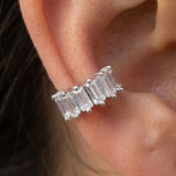 Baguette Earcuff Silber