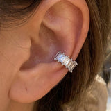 Baguette Earcuff Silber