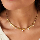 Barya Pearl Necklace Gold