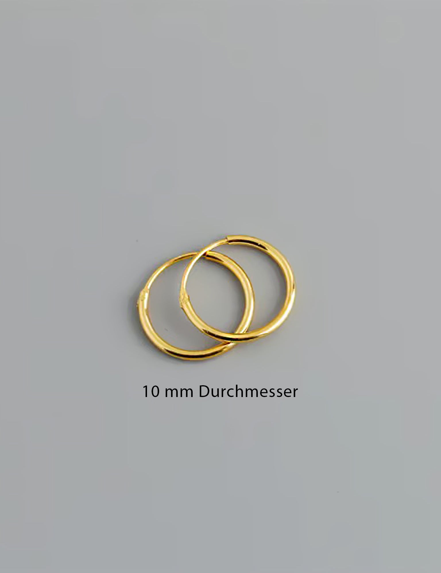 Hammered Hoop Earrings Medium Gold