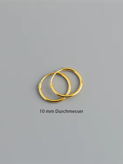 Boucles d'Oreilles Créoles Martelée Or Moyen