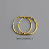 Boucles d'Oreilles Créoles Martelée Or Moyen