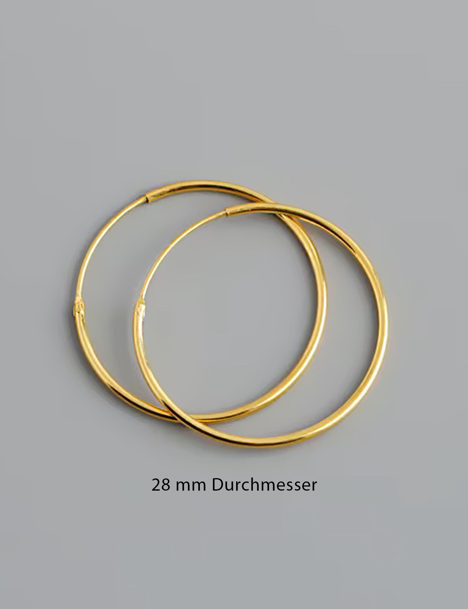 Hammered Hoop Earrings Medium Gold