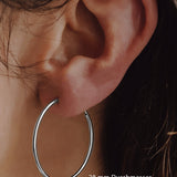 Boucles d'Oreilles Créoles Martelée Or Moyen