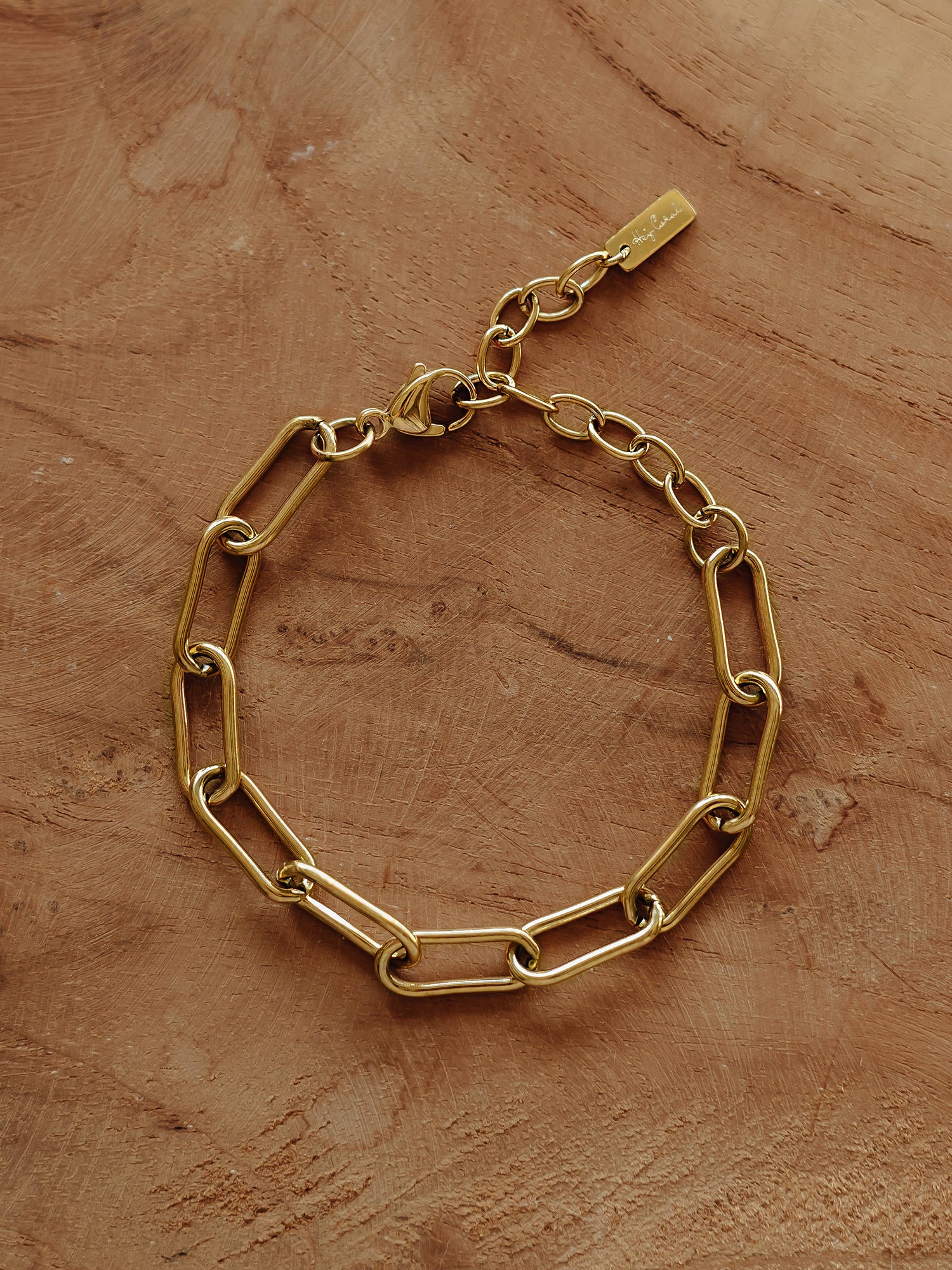 Bold Clip Bracelet Gold