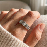 Bold Sun Ring Silber