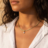 Braided Chain Necklace Gold