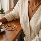 Braided Chain Necklace Gold