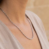 Collier Chaîne Câble Argent