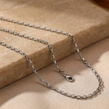 Collier Chaîne Câble Argent