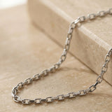 Collier Chaîne Câble Argent