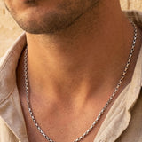 Collier Chaîne Câble Argent