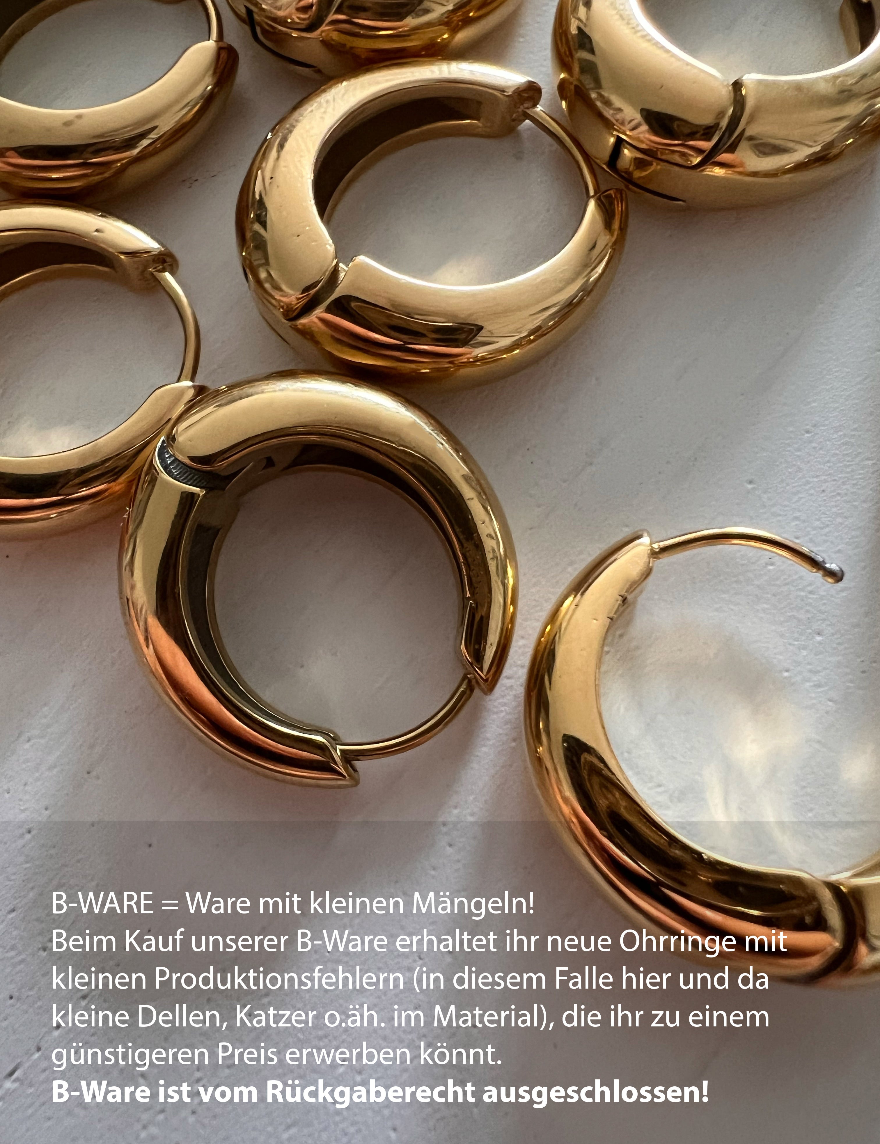 Boucles d'Oreilles Créoles Martelée Or Moyen