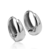 Chunky Creolen Silber