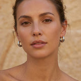 Boucles d'oreilles créoles épaisses en argent