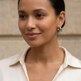 Boucles d'oreilles créoles épaisses en argent