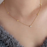 Clover Necklace Gold