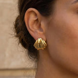 Coral Ohrstecker Gold