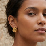 Coral Ohrstecker Gold