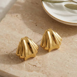 Coral Ohrstecker Gold