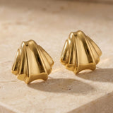 Coral Ohrstecker Gold