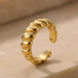 Croissant Ear Cuff Gold