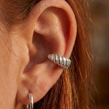 Croissant Ear Cuff Silver