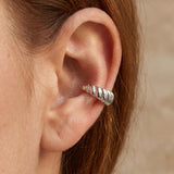 Croissant Ear Cuff Silver