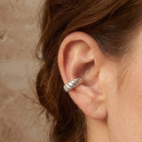 Croissant Ear Cuff Silver