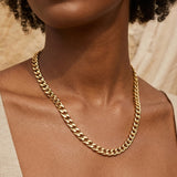 Curb Chain Necklace Gold