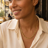 Curb Chain Necklace Gold