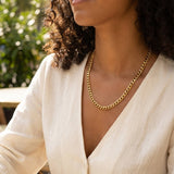 Curb Chain Necklace Gold