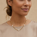 Daily Pearl Necklace Gold