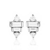 Dubai Ear Studs Silver