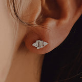 Dubai Ear Studs Silver