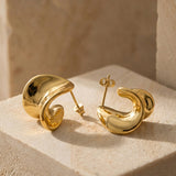 Essential Waves Ohrstecker Gold