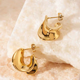 Essential Waves Ohrstecker Gold